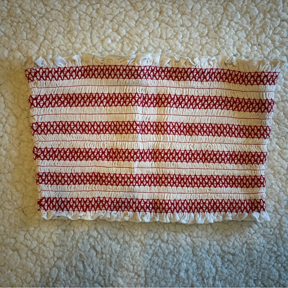 Cute Textured Tube Top